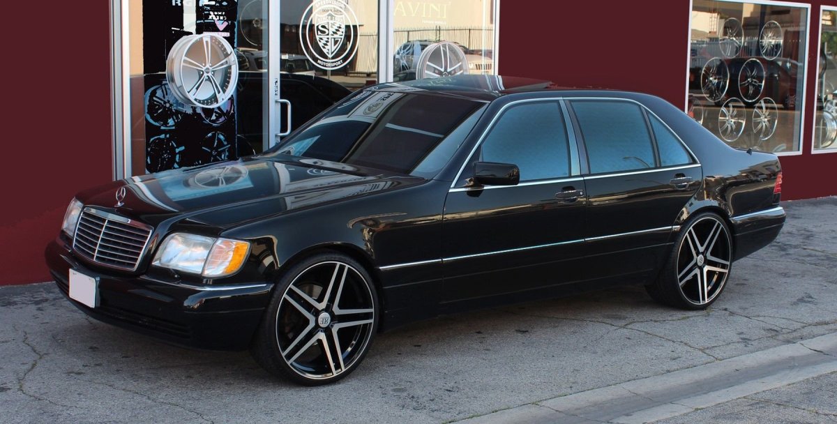 Мерседес w140 черный