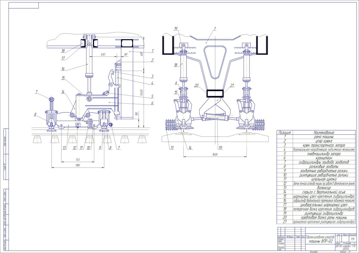 Подбивочные блоки машины ВПР-02
