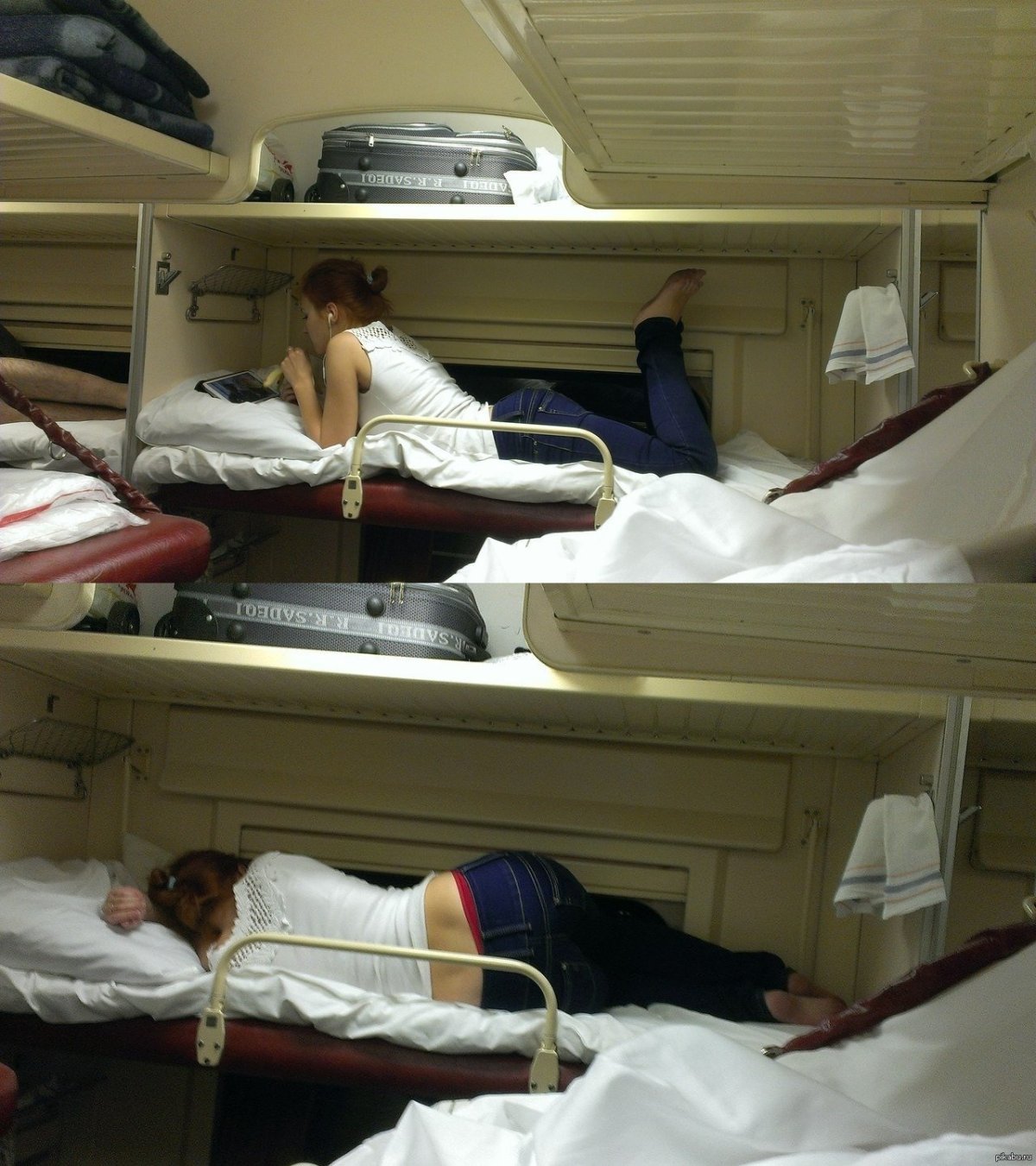 Боковые Верхние места в поезде