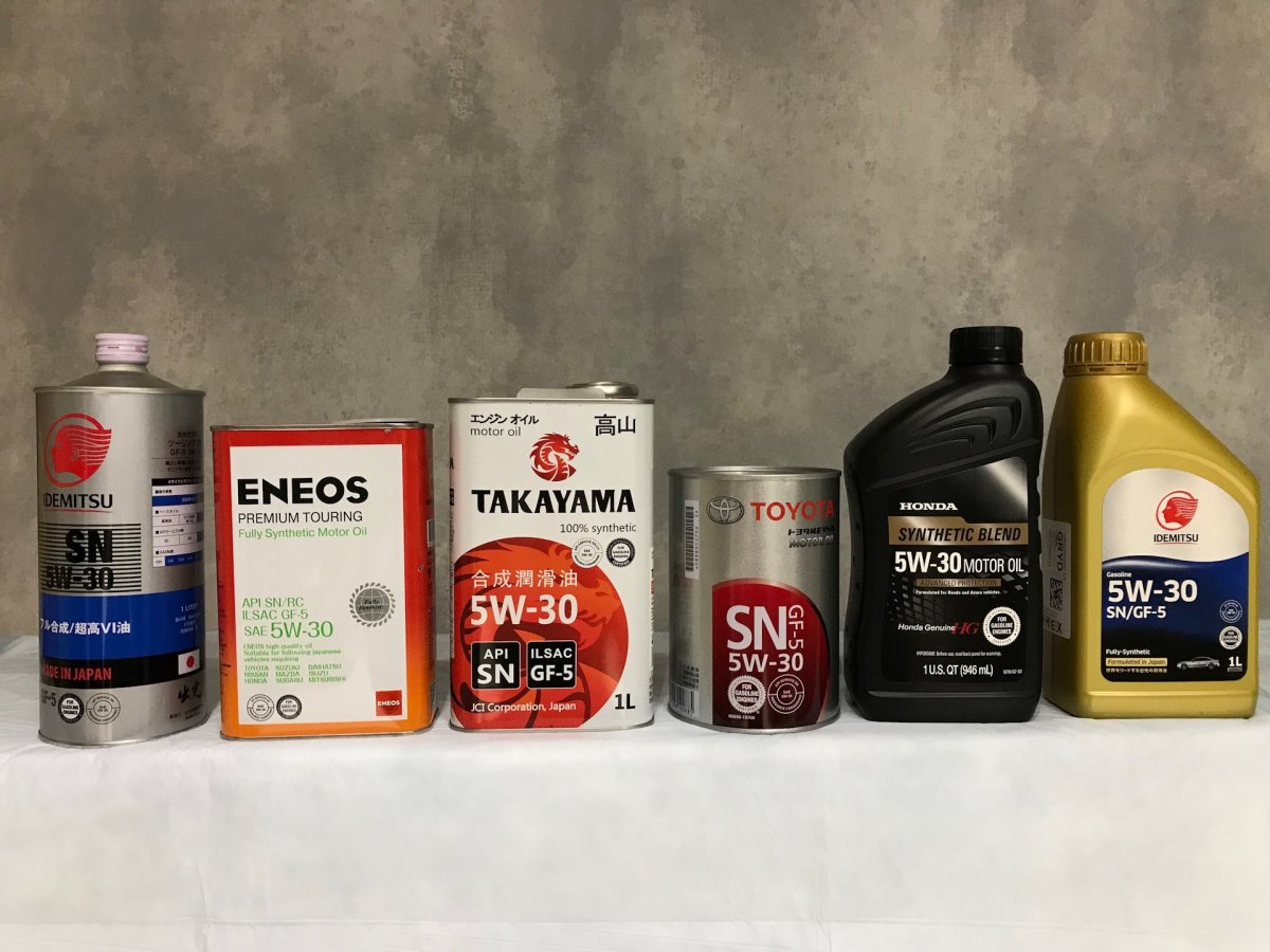 Японские автомасла 5w30 синтетика