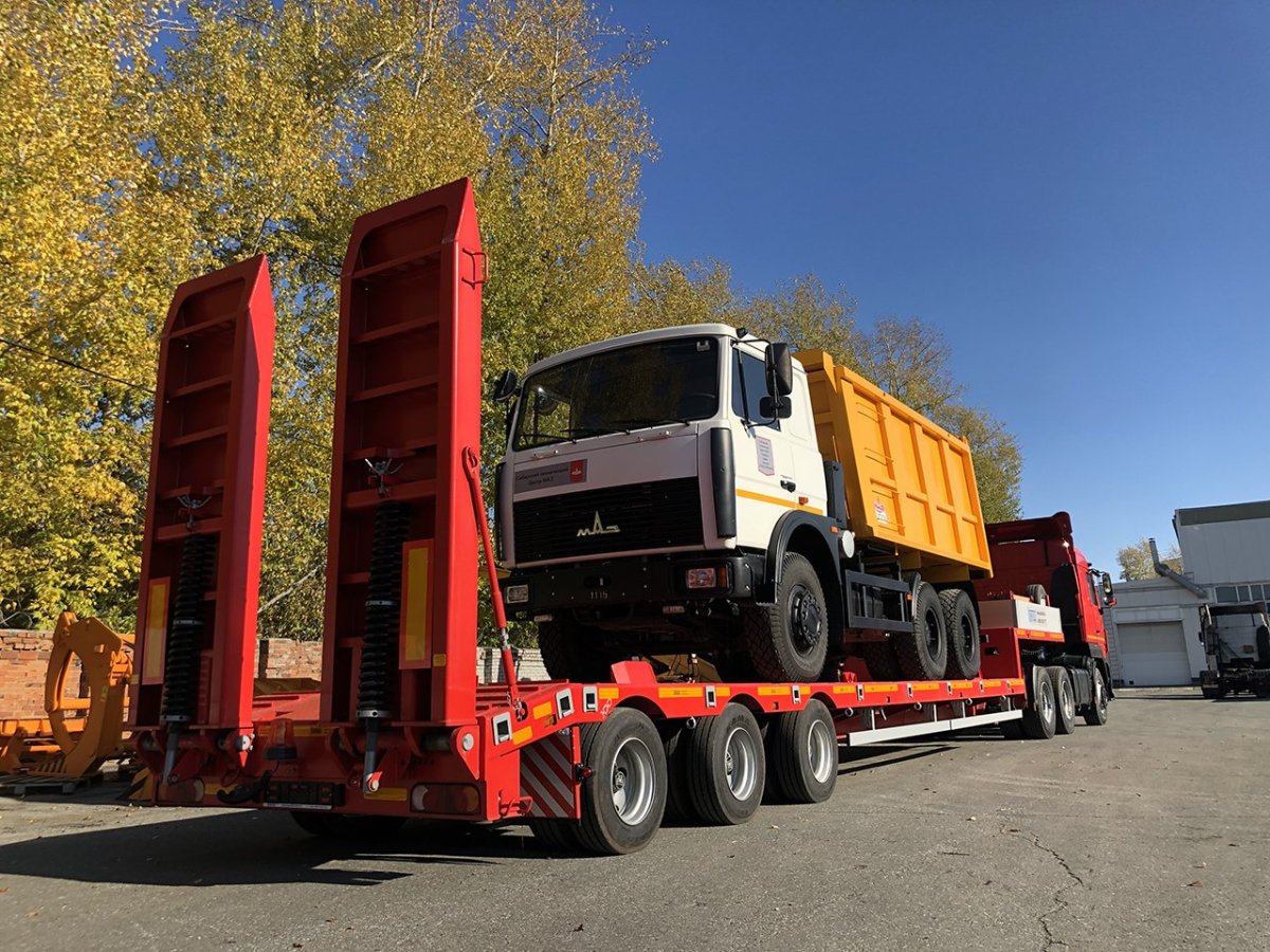 МАЗ 64229 +трал низкорамный