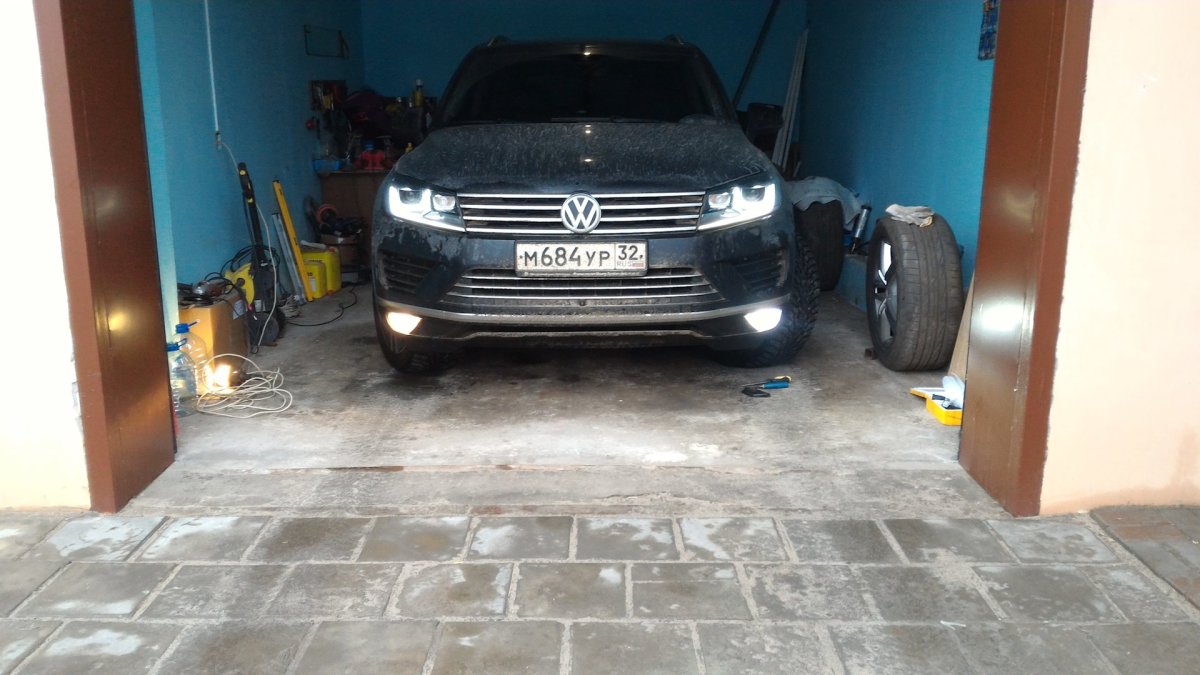 Лампочки led в ПТФ Touareg NF