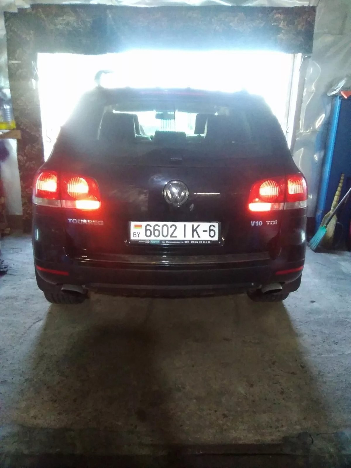 Противотуманка задняя на Туарег NF