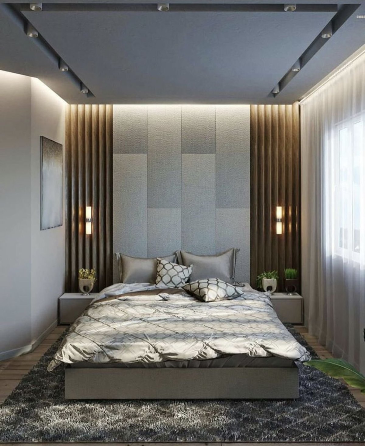 Потолок в спальне