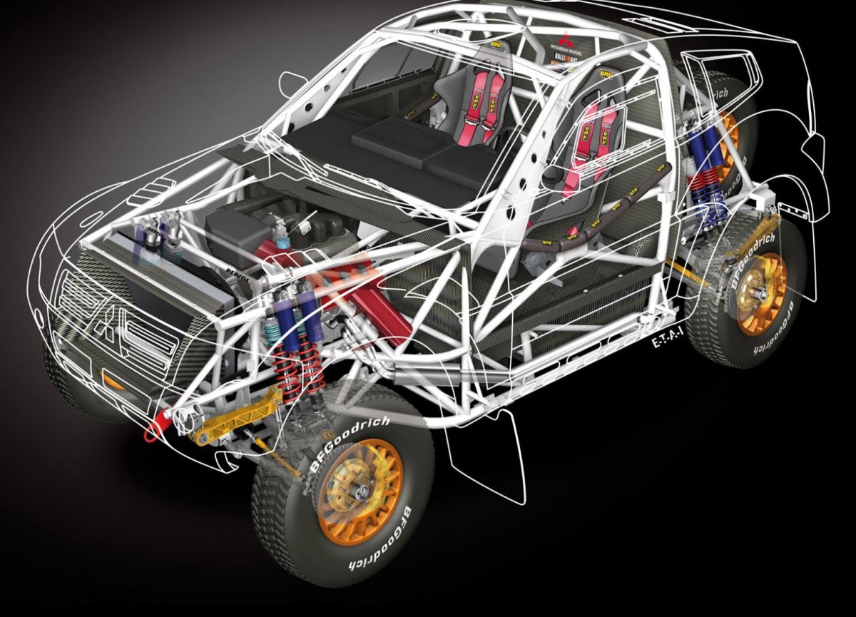 Шасси Mitsubishi Pajero 4