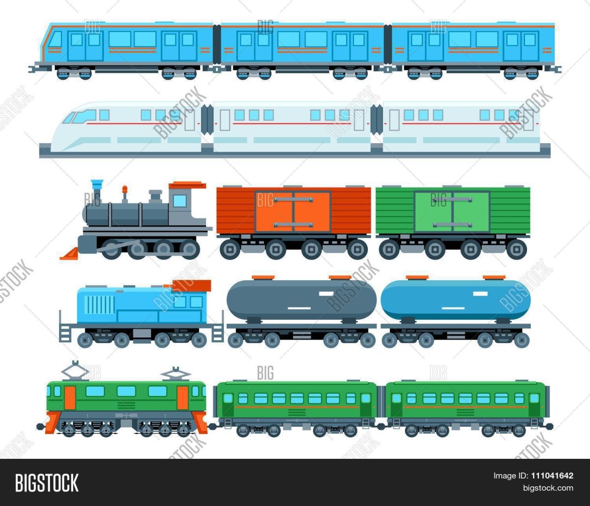 Пассажирский поезд вектор