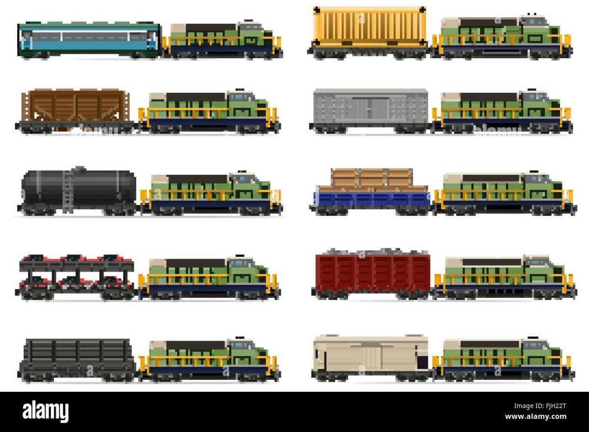 Грузовой вагон вид сбоку