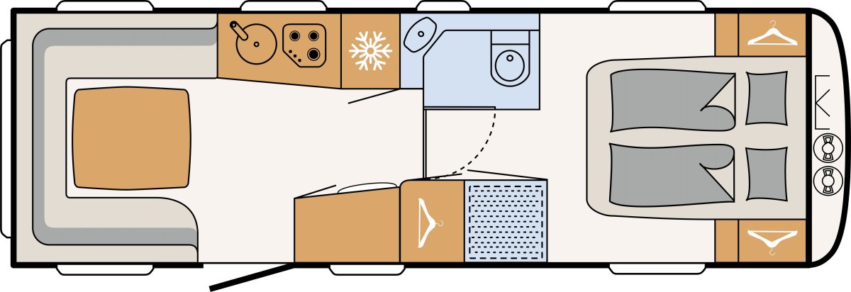 Dethleffs Camper внутри