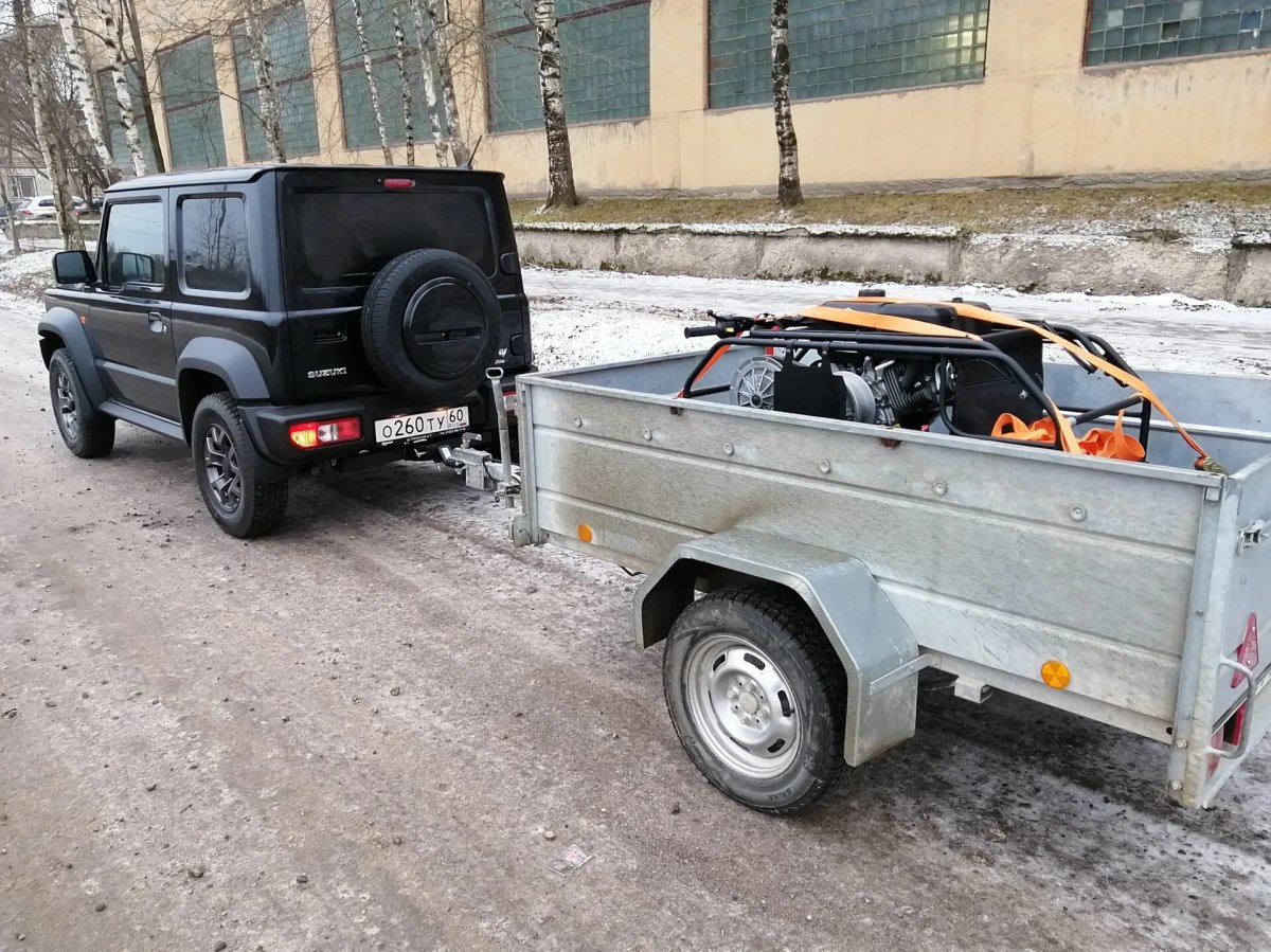 Suzuki Jimny с прицепом