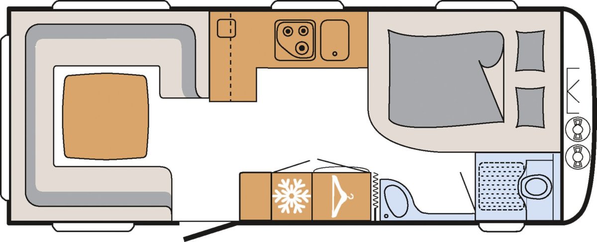 Dethleffs Nomad интерьер 1989