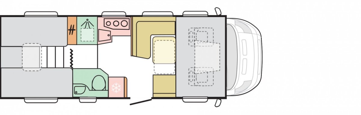 Adria Alpina 763uk планировка