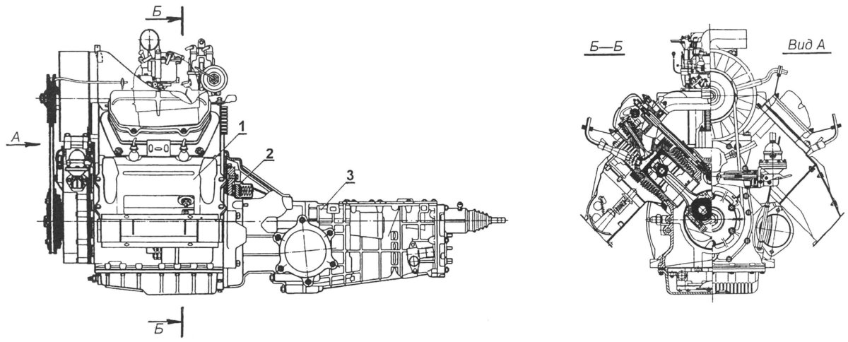 Двигатель ЗАЗ 968 схема