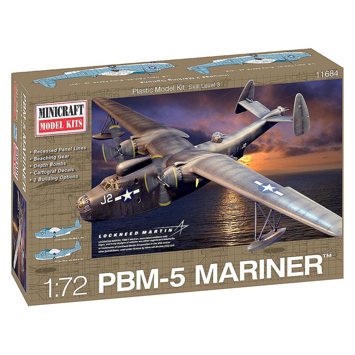 Сборная модель Revell Martin PBM-5 Mariner (00006) 1:118