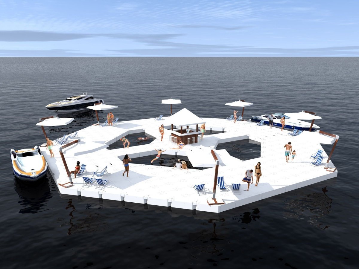 Система плавающей платформы