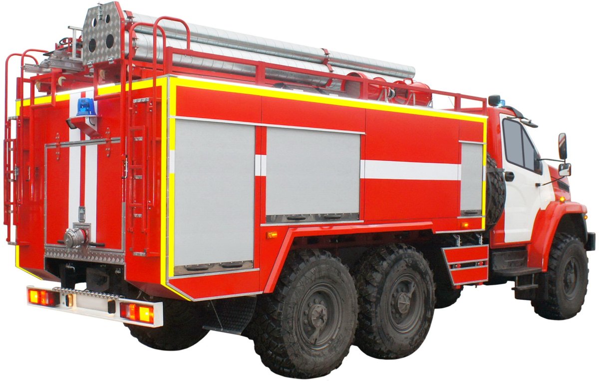 Урал 5557 пожарная автоцистерна 6.0-40