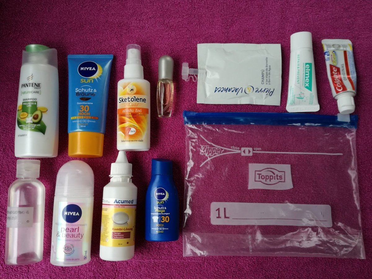 Ручная кладь шампунь