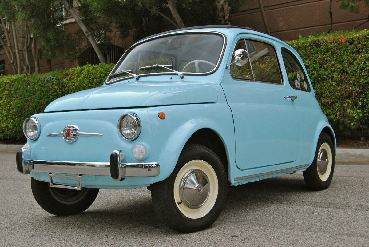 Fiat 500 Blue