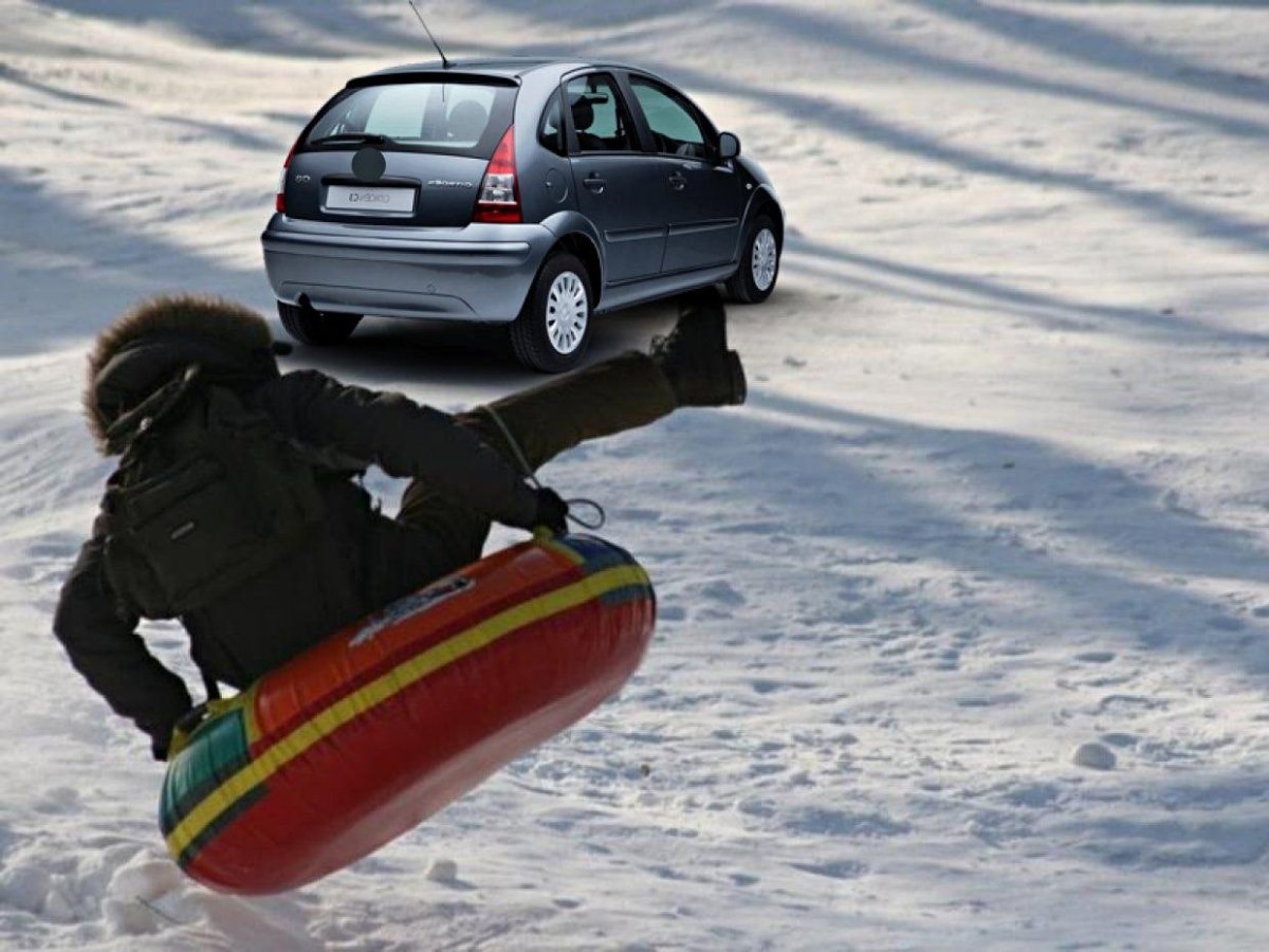 Катание на ватрушках