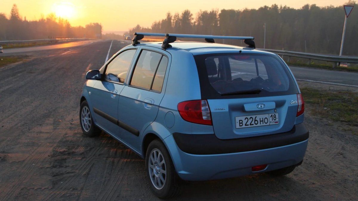 Рейлинги на Hyundai Getz