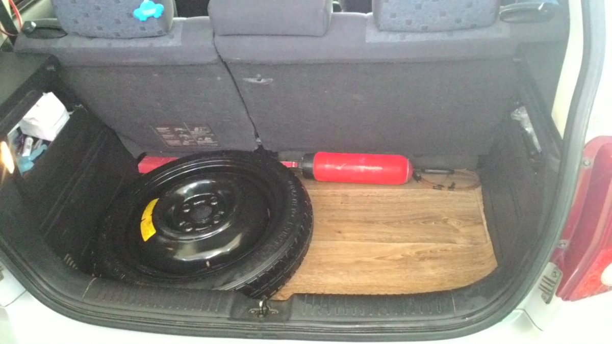 Хендай Гетц запасное колесо