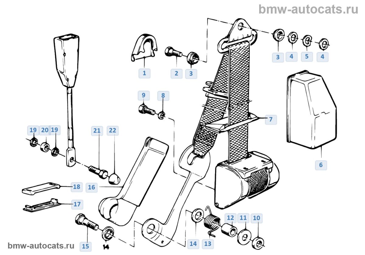 Конструкция ремня безопасности