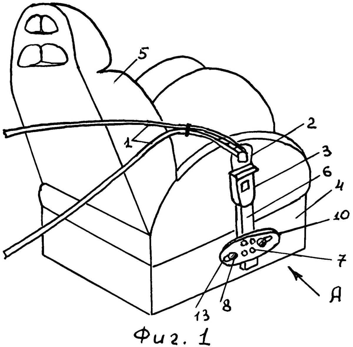 Двухточечный ремень безопасности схема