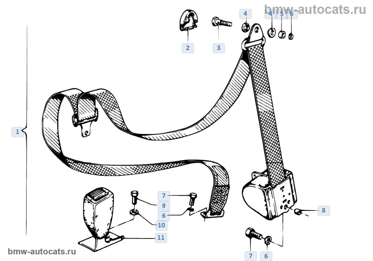 Golf 3 ремни безопасности схема