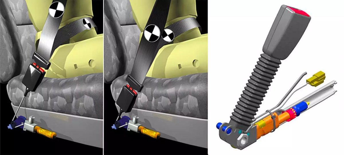 Преднатяжитель ремня безопасности БМВ е39
