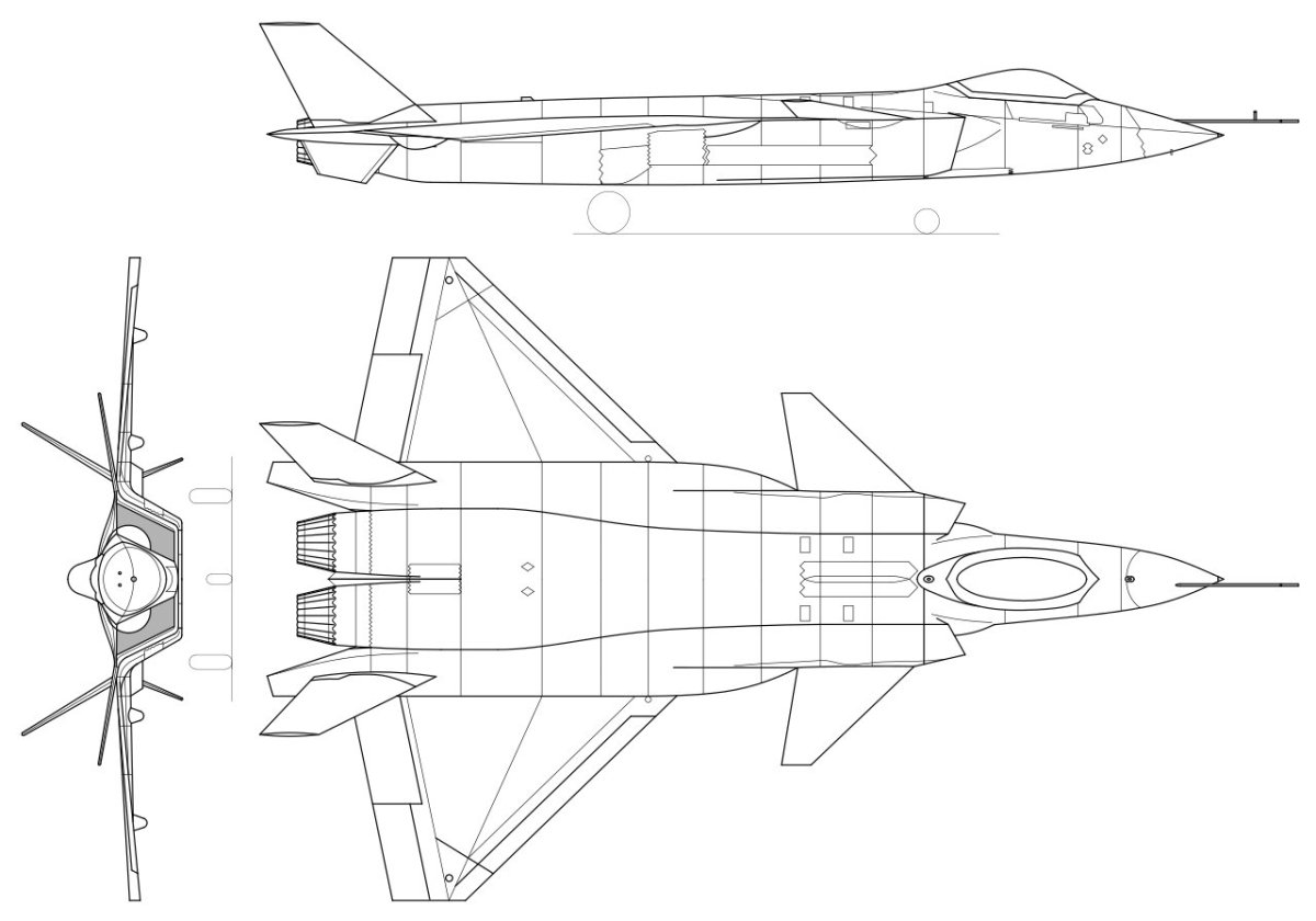 Chengdu j-20 чертеж