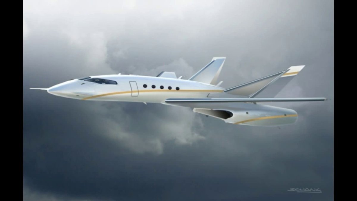 Сверхзвуковой пассажирский самолет концепт