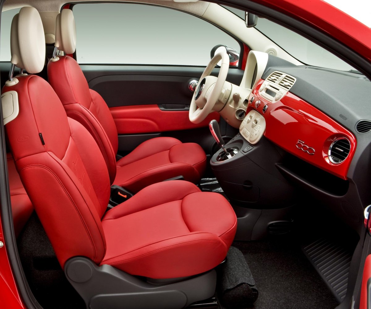 Fiat 500 Interior Red