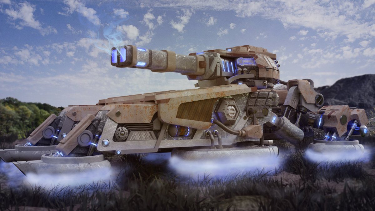 Танк с Гаусс пушкой будущего