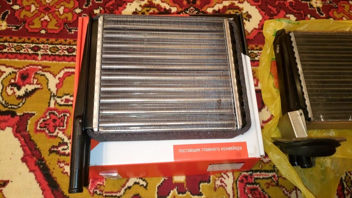 Радиатор печки Калина 1 с кондиционером