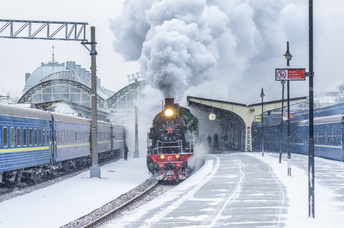 Витебский вокзал зимой