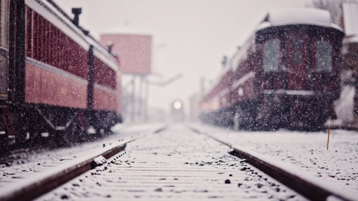 Рельсы зима