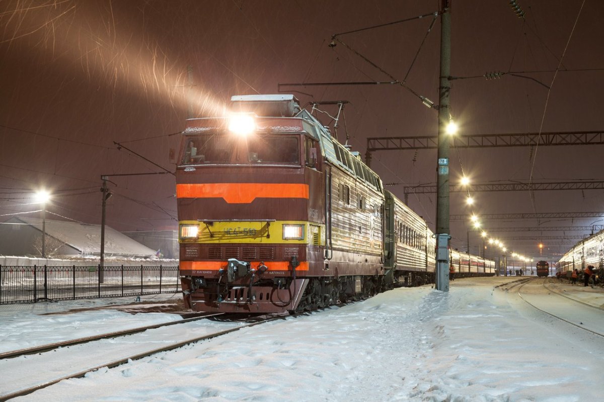Чс2т электровоз зимой