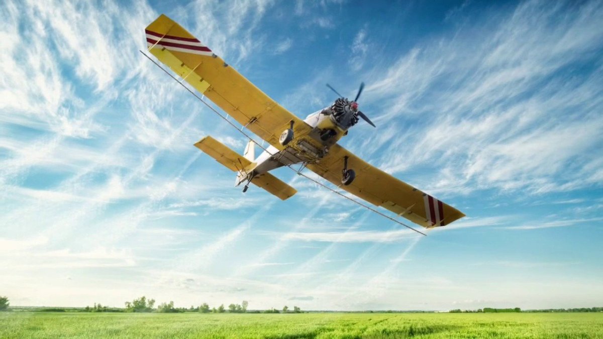 АН-2 кукурузник над полем