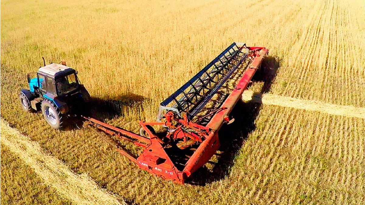 Жатка валковая прицепная "Дон мар" ЖВП-2009шг