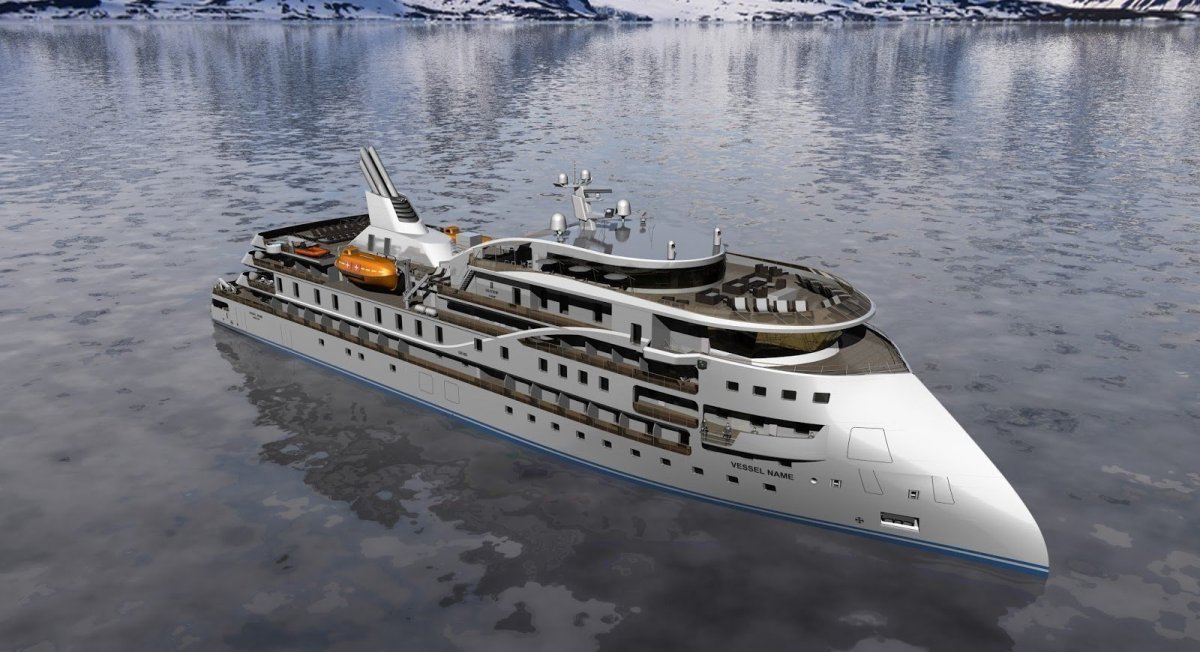 Яхта с инверсным носом