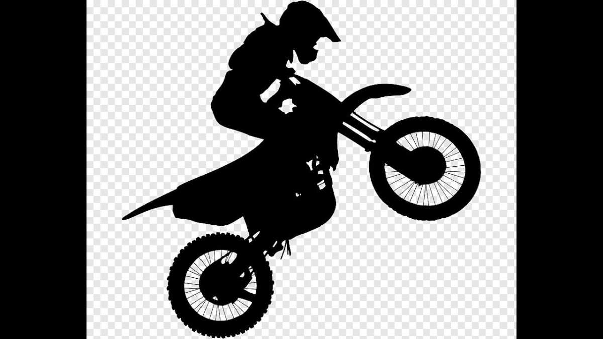 Кроссовый мотоцикл вектор