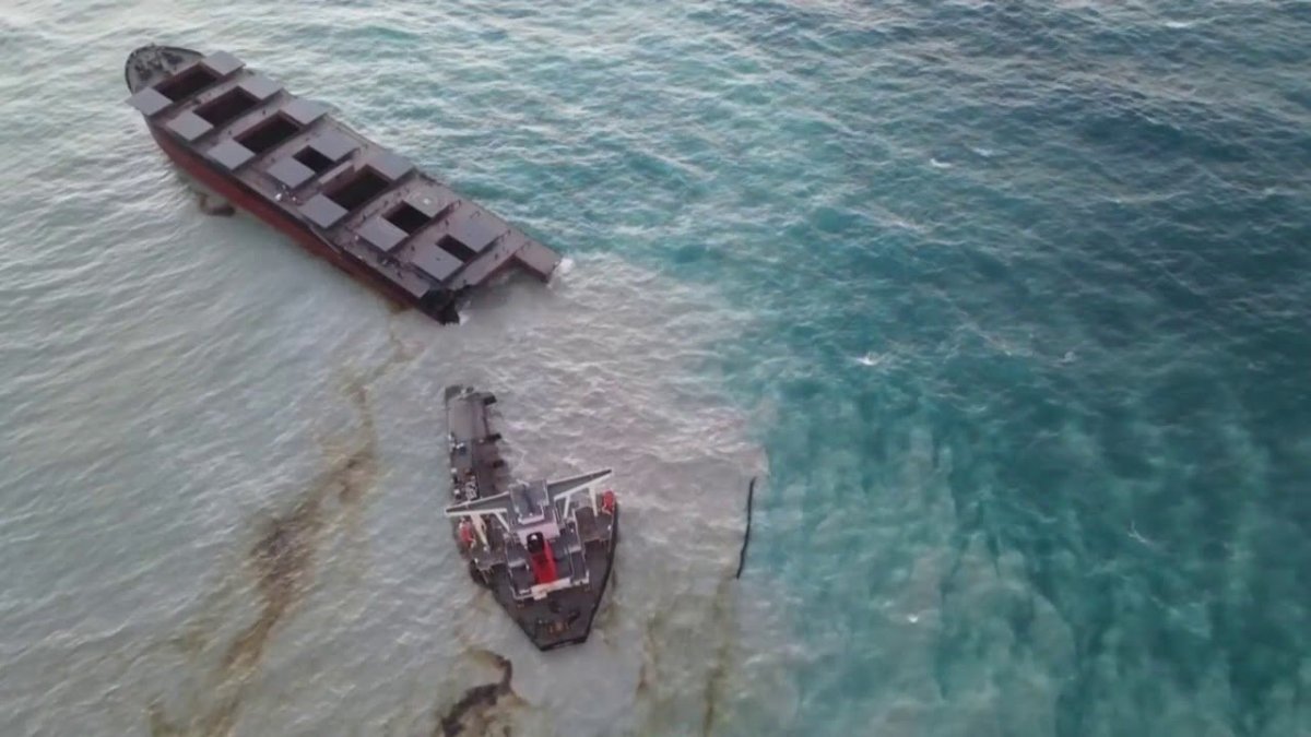 Затонувший танкер