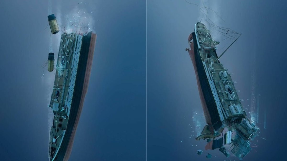 Британик корабль тонет