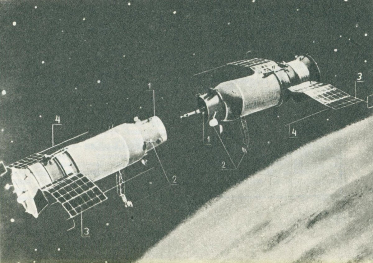 Стыковка космос 186 и космос 188