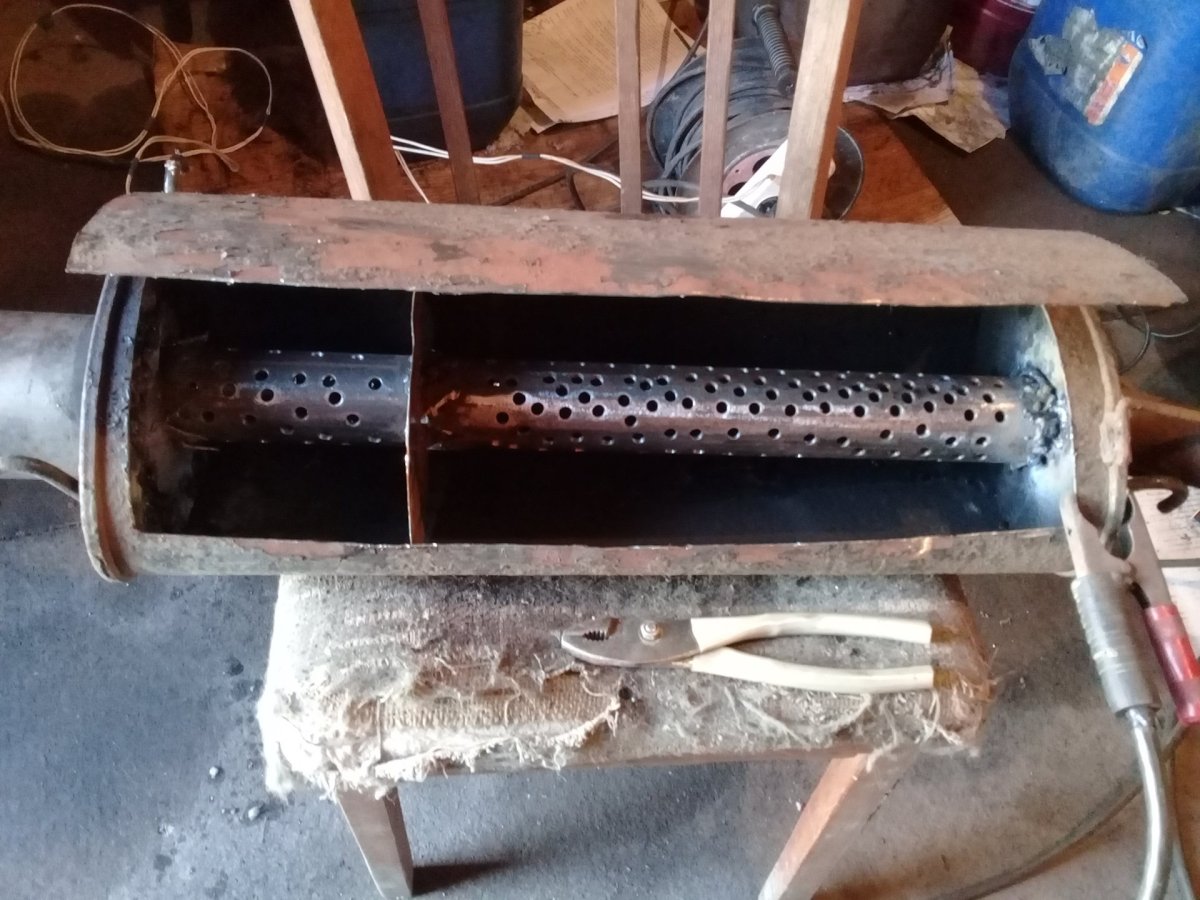 Прямоточный глушитель Стингер в разрезе