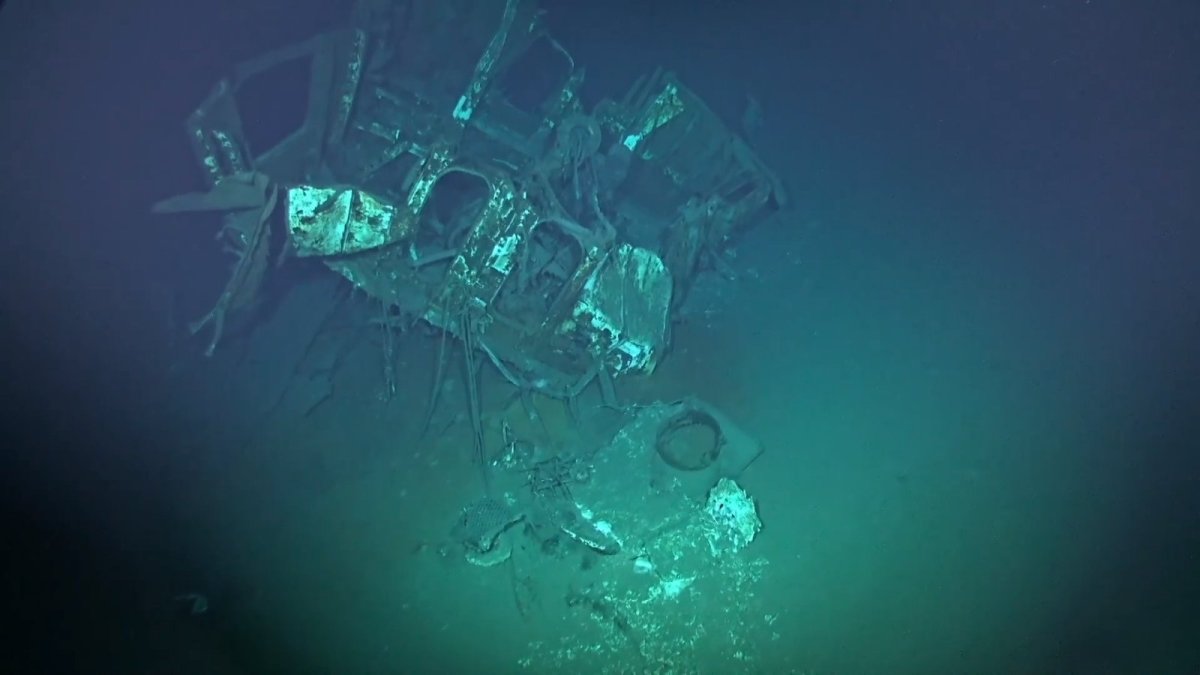 Затонувший корабль «Джонстон»