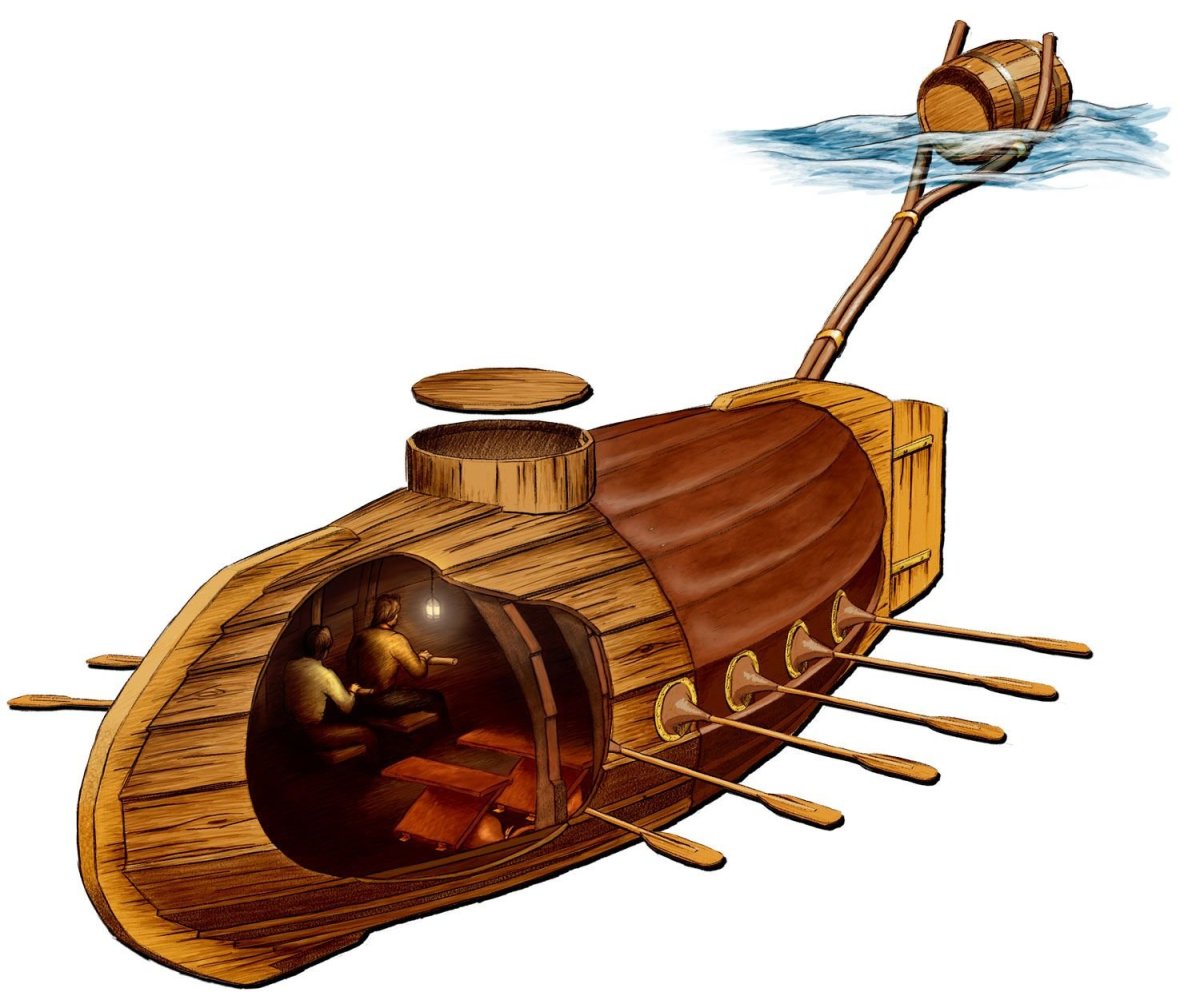 Корнелиус Дреббель первая подводная лодка