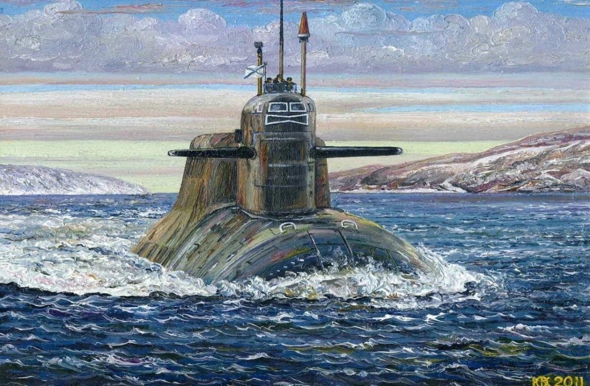 Картины подводных лодок Олега Юдина