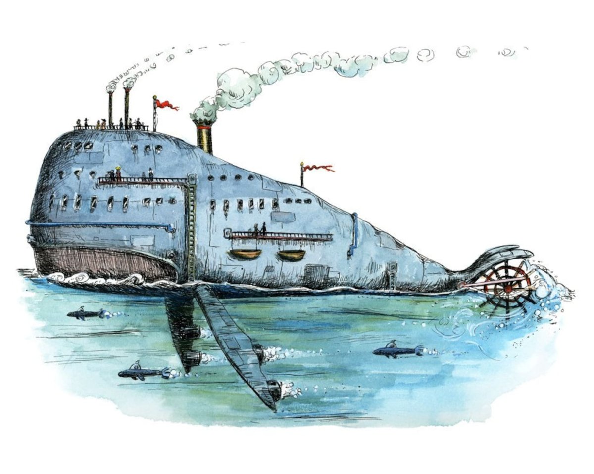 Подводная лодка рисунок