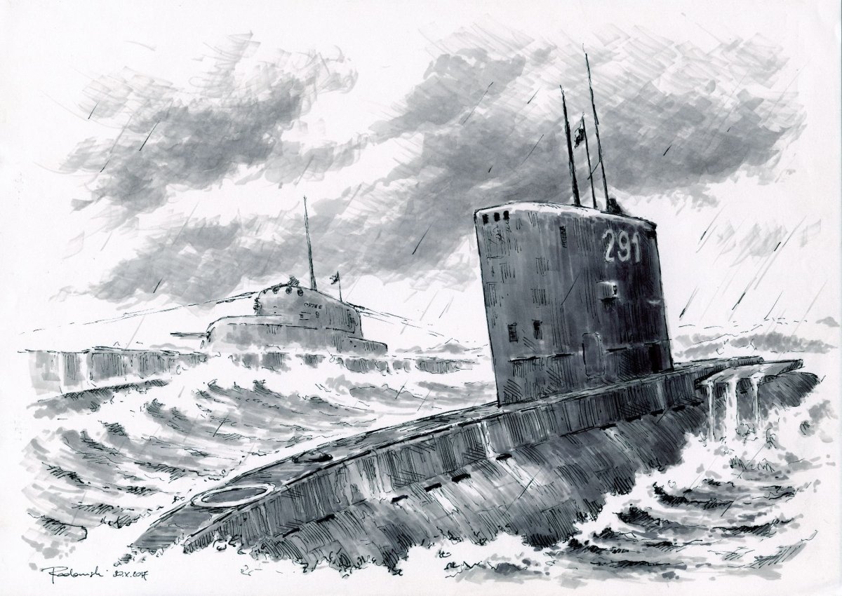 Подлодка рисунок