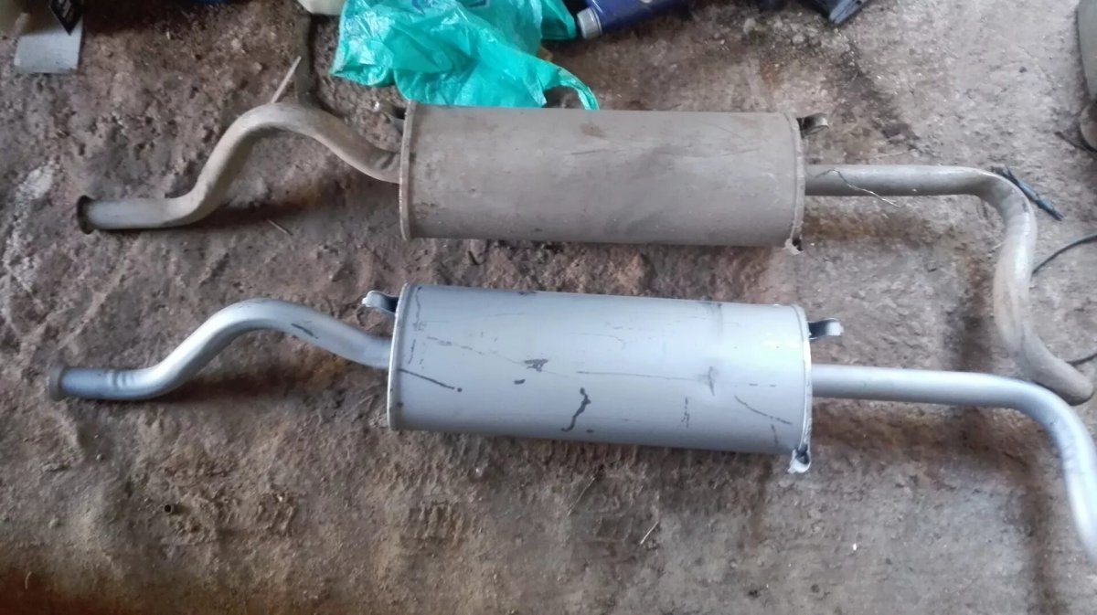 Глушитель на ВАЗ 2114 задняя часть